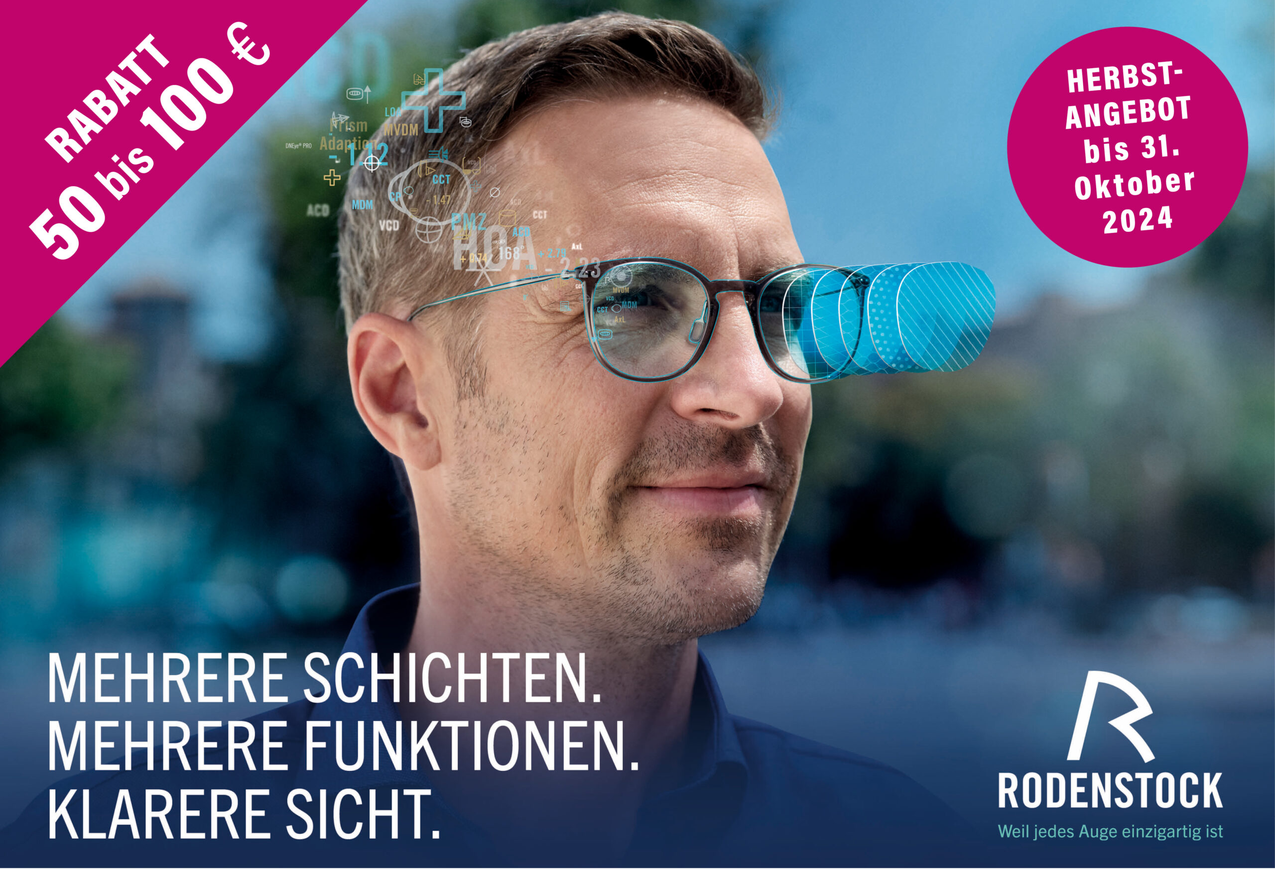 Rodenstock BIG Herbst-Angebot 50 bis 100 € Rabatt bis 31. Oktober 2024